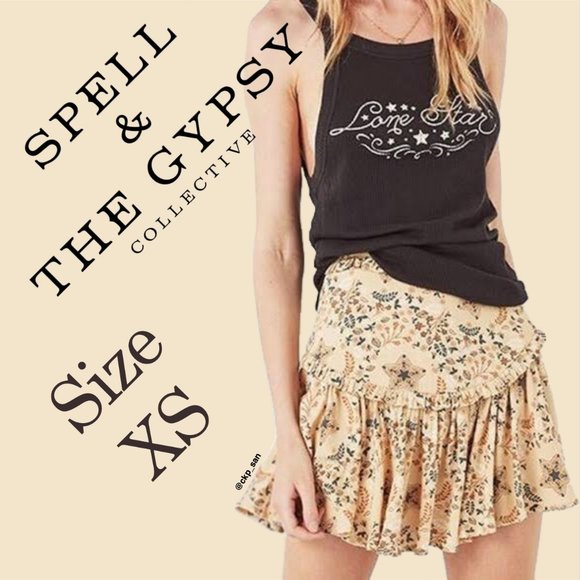 Spell Dresses & Skirts - Rare Spell & The Gypsy Celestial Mini Skirt Cream Sz XS
